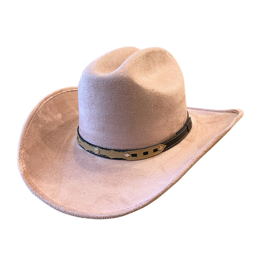 Texana Cowboy Hat- Pale Dusty Rose