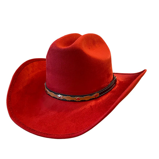 Texana Cowboy Hat- Lipstick Red