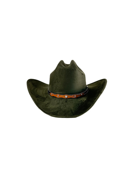 Texana Cowboy Hat- Olive Green