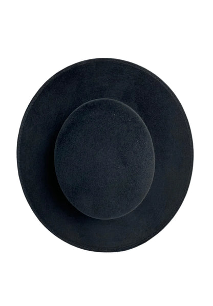 Flat Top Hat- Black