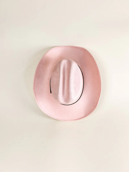 Texana Cowboy Hat- Blush Pink