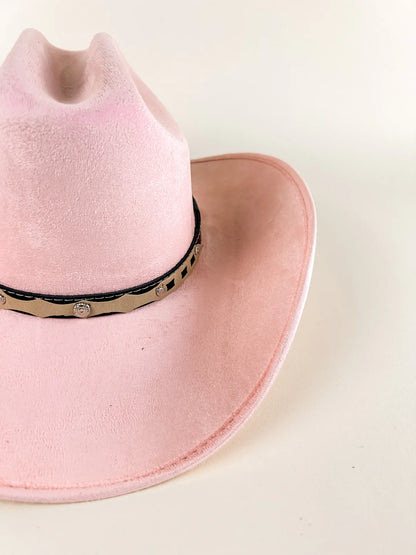 Texana Cowboy Hat- Blush Pink