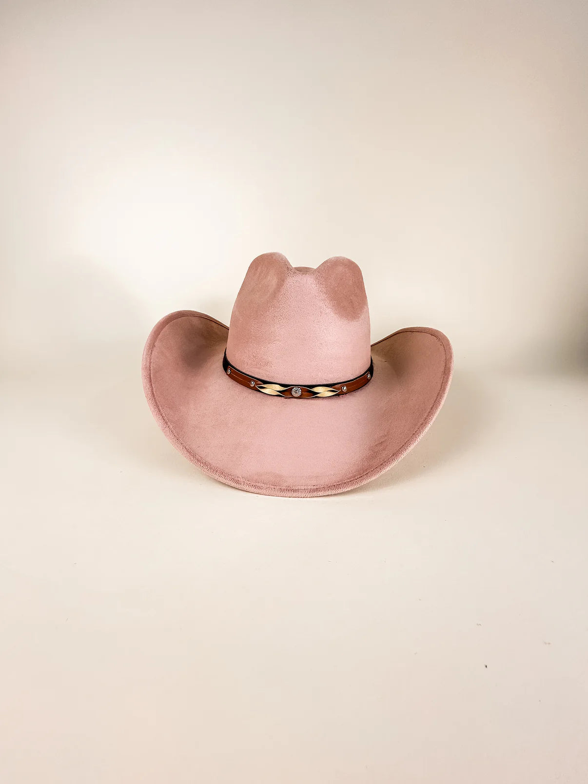 Santa Fe Cowboy Rancher Hat- Pale Dusty Rose