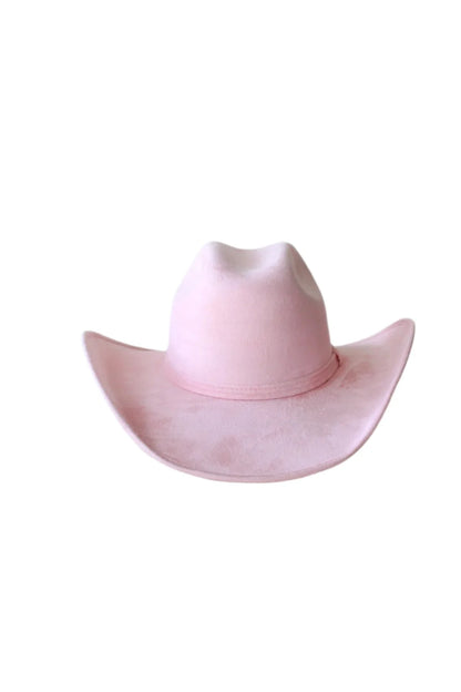 Austin Cowboy Hat- Blush Pink w/o Band