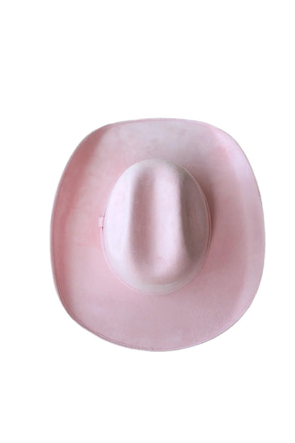 Austin Cowboy Hat- Blush Pink w/o Band