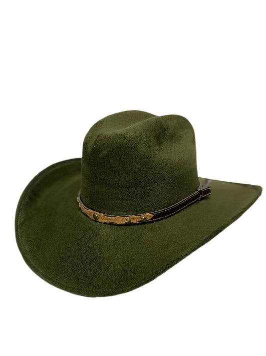 Austin Cowboy Hat- Olive Green